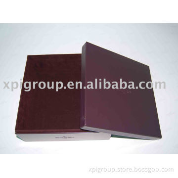 leather and suede box